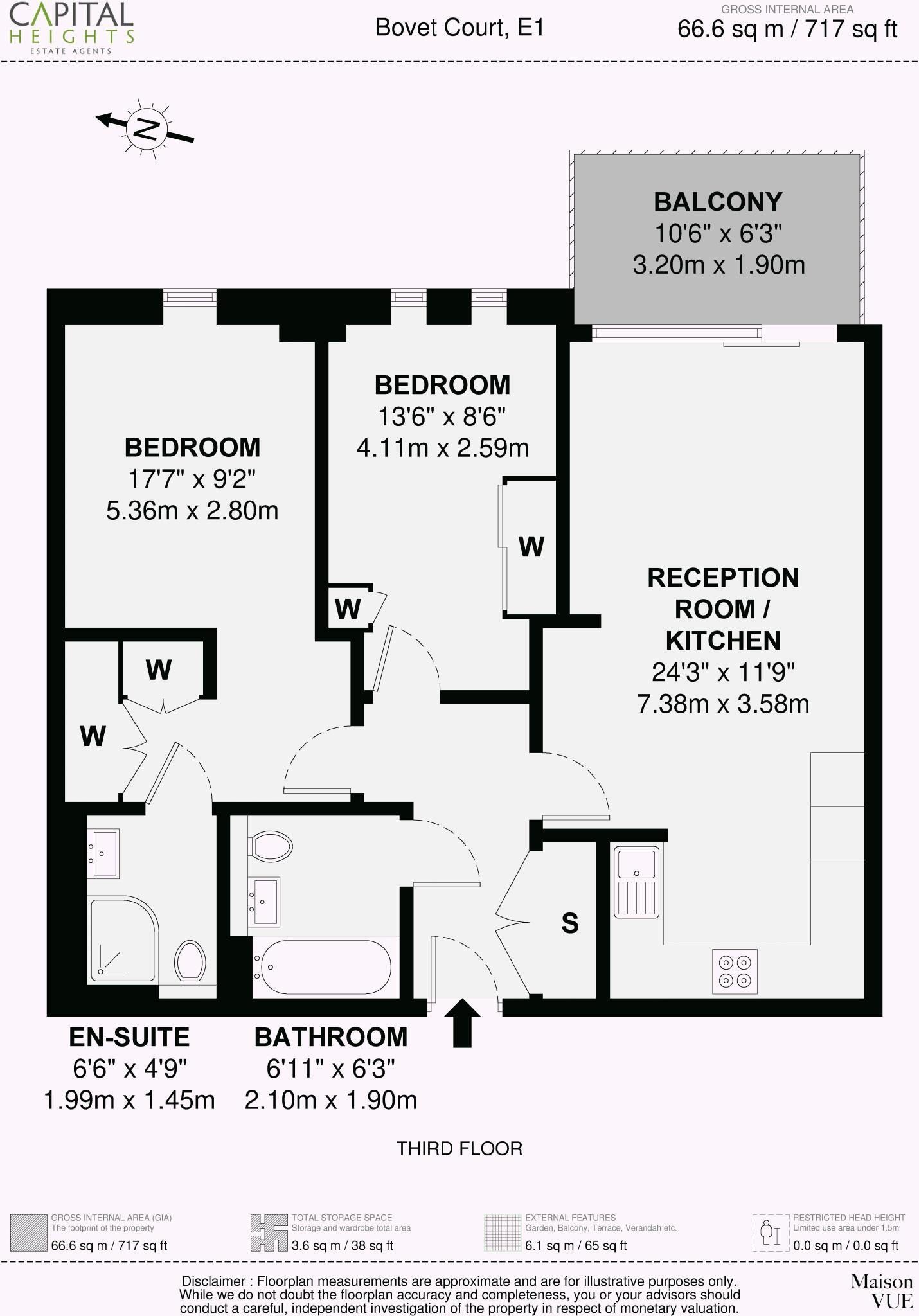 Bovet Court, Harford Street, London floorplan