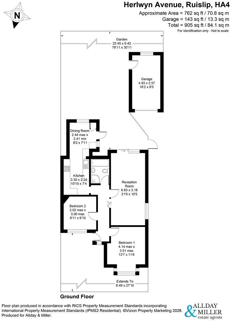 Herlwyn Avenue, Ruislip floorplan