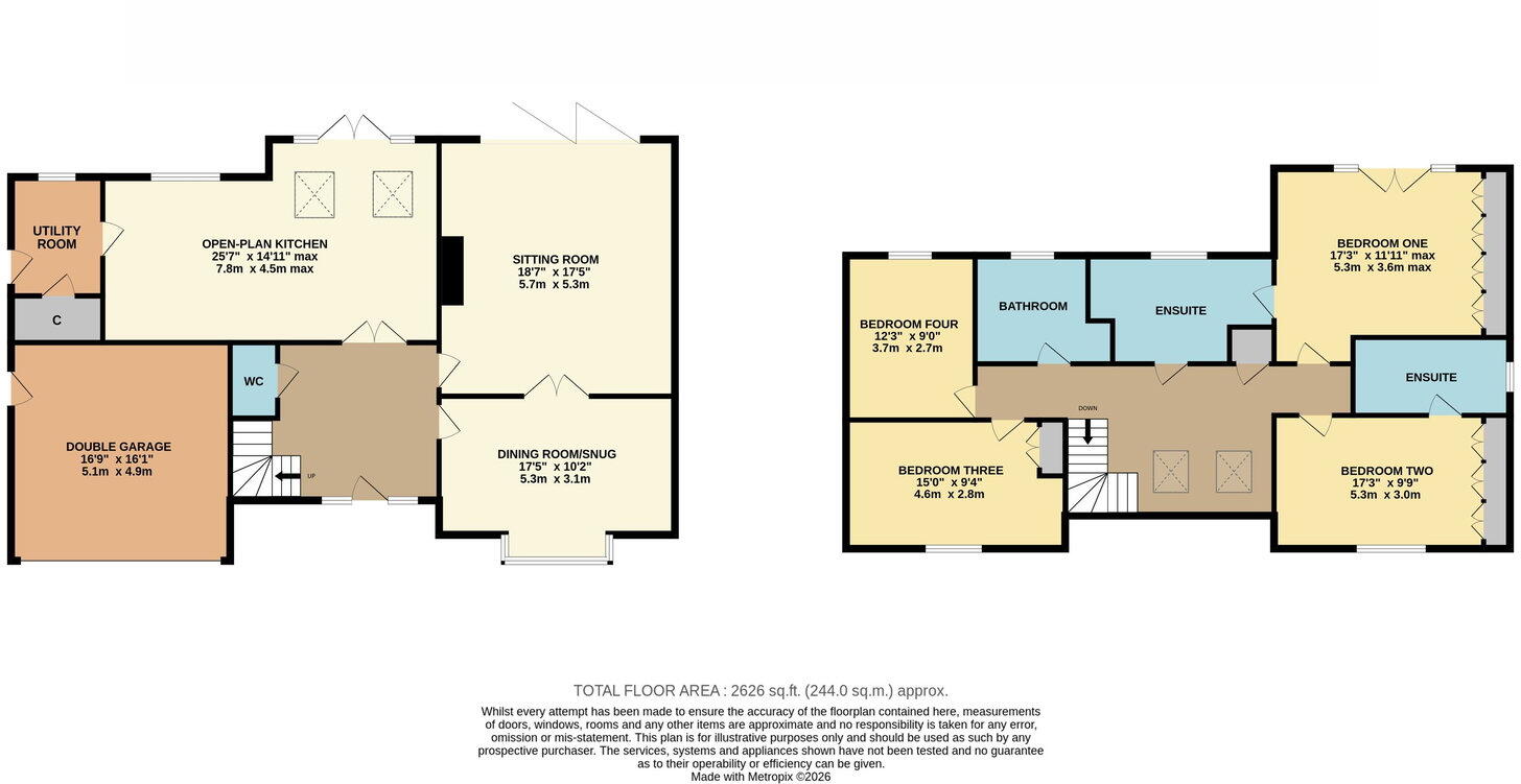 Orton Close, Carlton floorplan