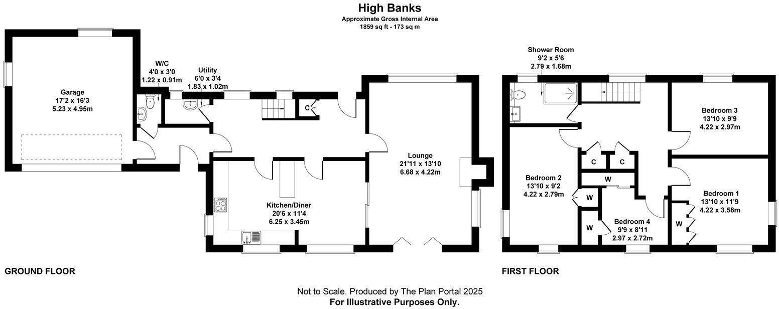 Leigh Road, Chulmleigh, EX18 7BL floorplan