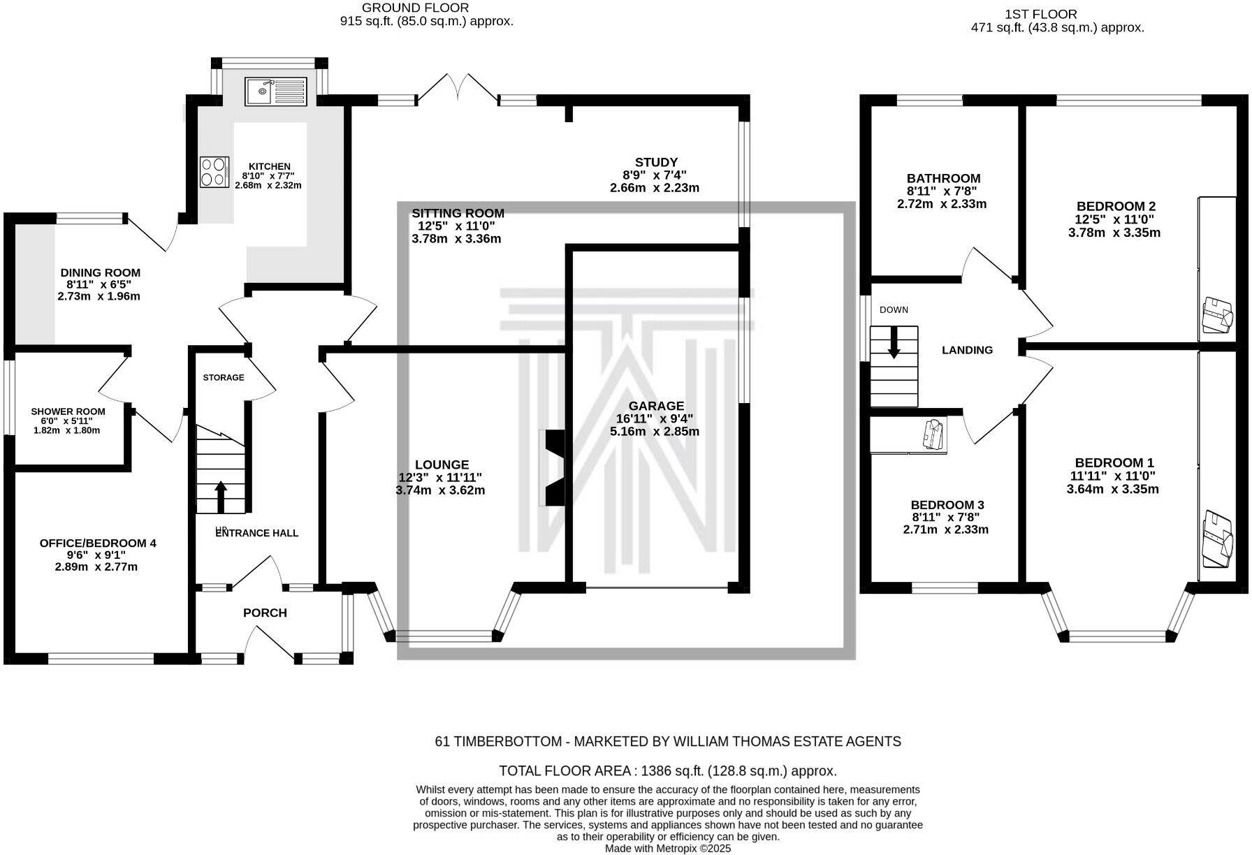 61, Timberbottom, Bradshaw, Bolton, BL2 floorplan