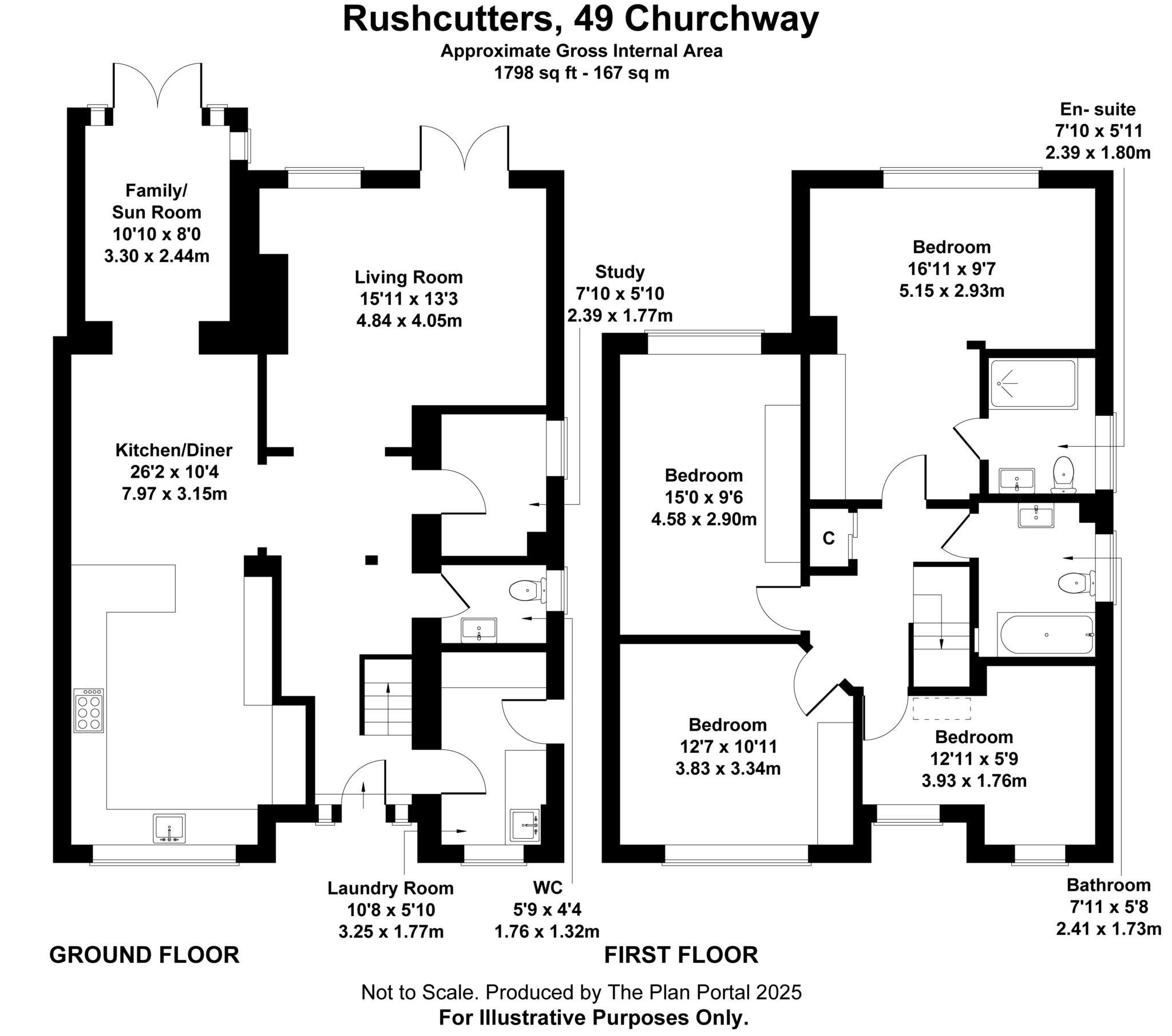 Churchway, Haddenham floorplan
