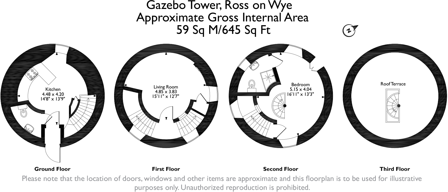 Gazebo Tower, Unique Converted Property floorplan
