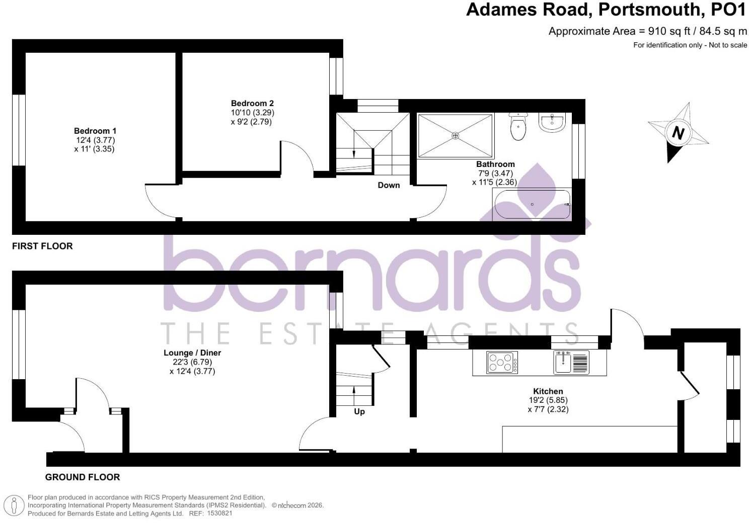 Adames Road, Portsmouth floorplan