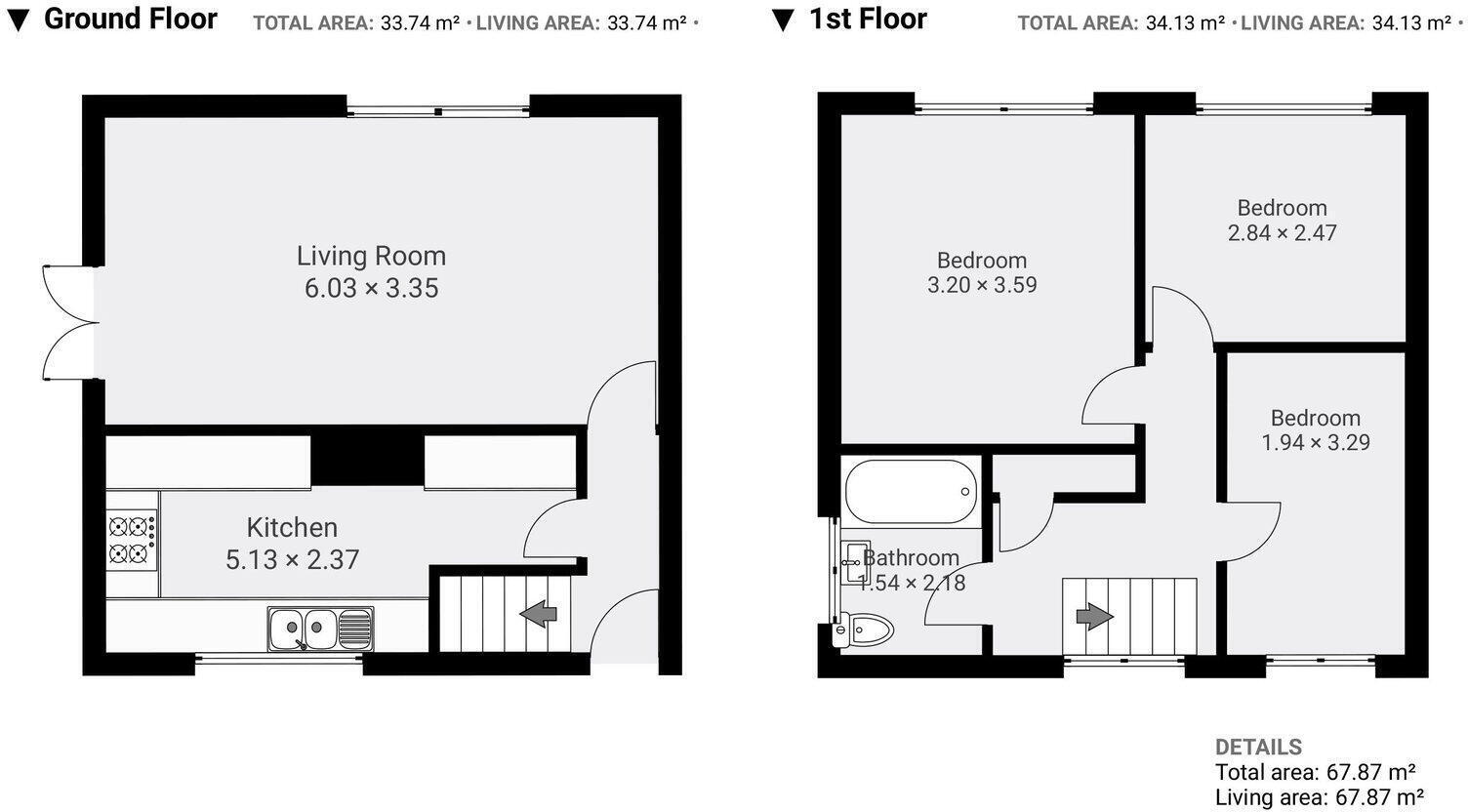 13 St. James Drive, Horsforth, Leeds, West Yorkshire LS18 5QY floorplan