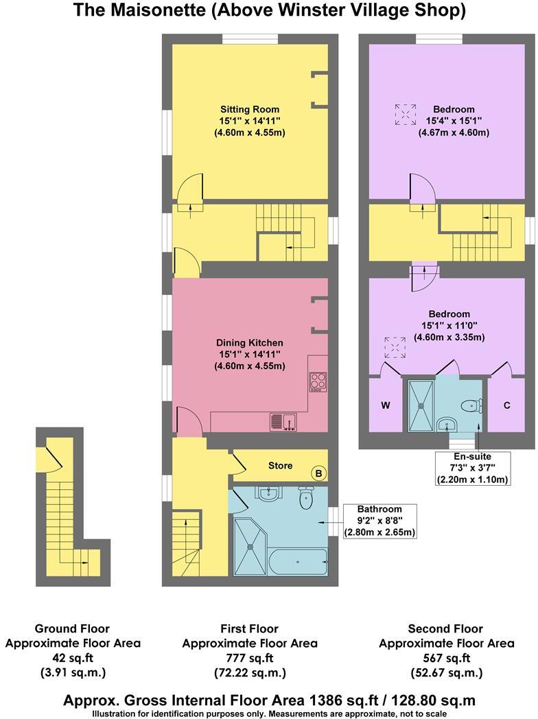 Maisonette, Woodhouse Lane, Winster floorplan
