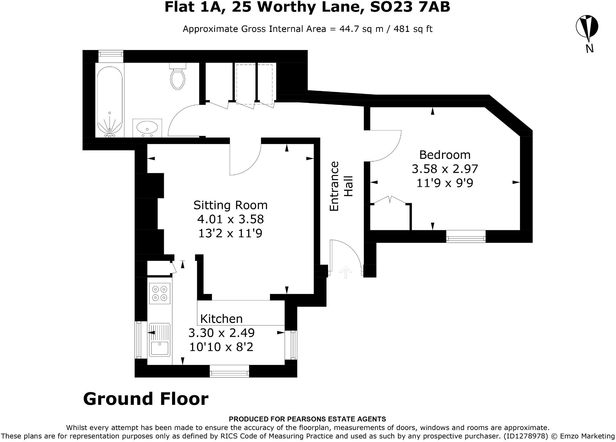 Worthy Lane, Winchester floorplan