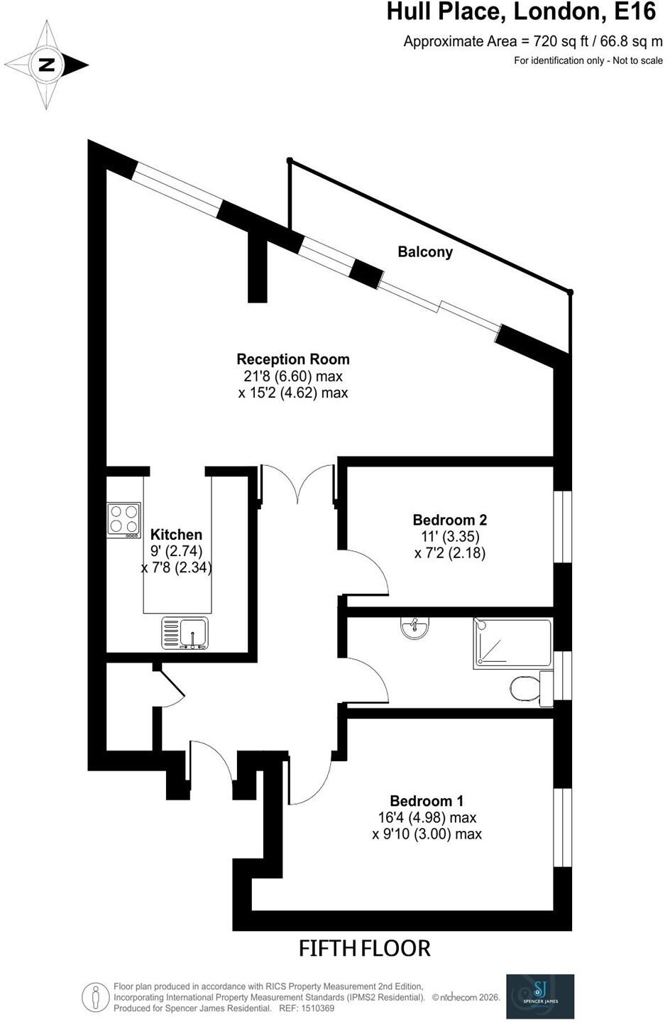 Sunderland Point, Galleons Lock, E16 floorplan