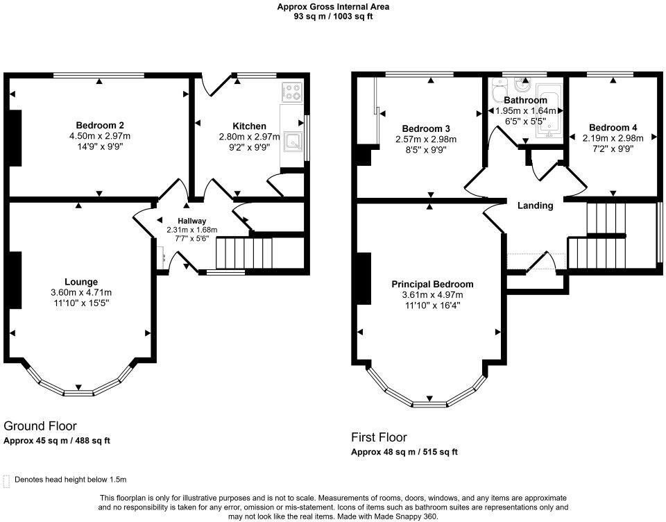 148 Wilton Road, Upper Shirley, Southampton, Hampshire, SO15 5JT floorplan