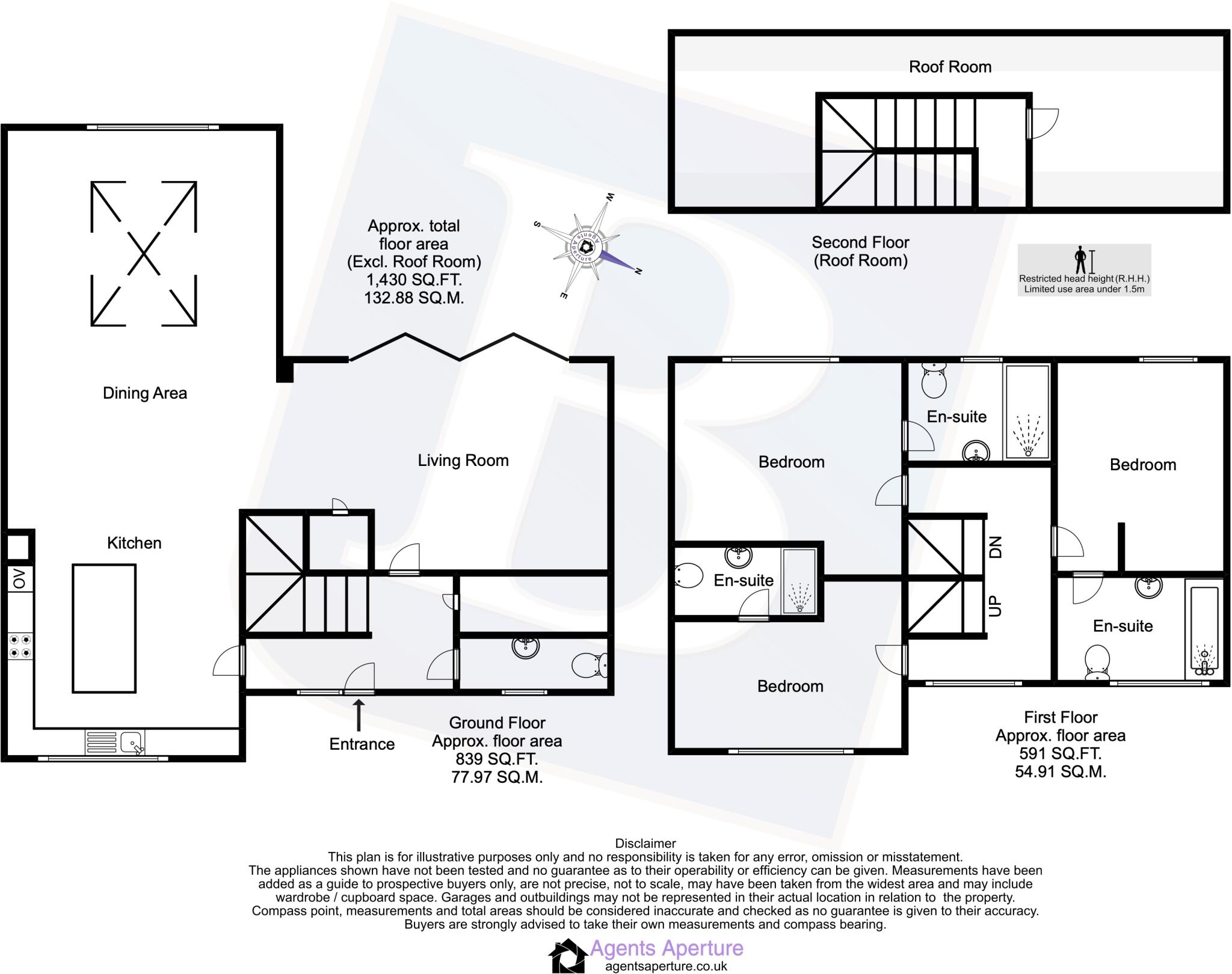 North Drive, Hutton, Brentwood, Essex, CM13 floorplan