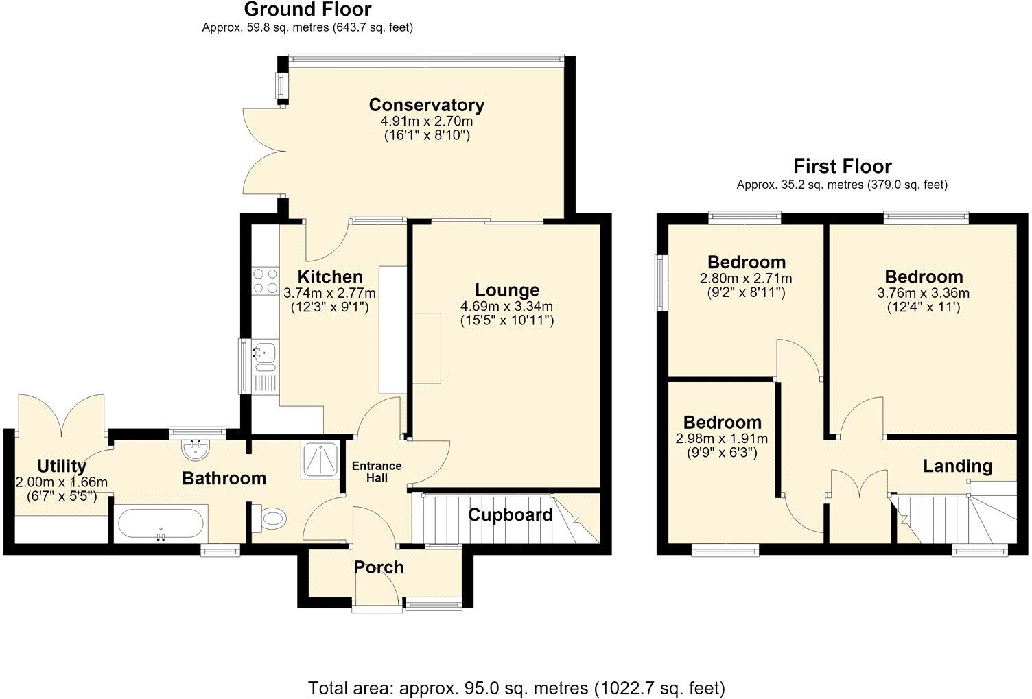 Wren Avenue, Ipswich, Suffolk, IP2 floorplan