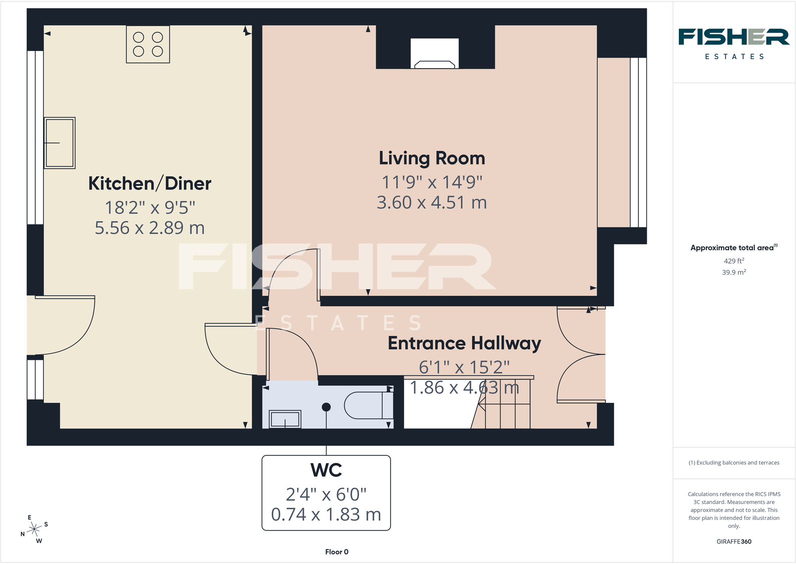 Warren Road, Halstead, CO9 1XB floorplan