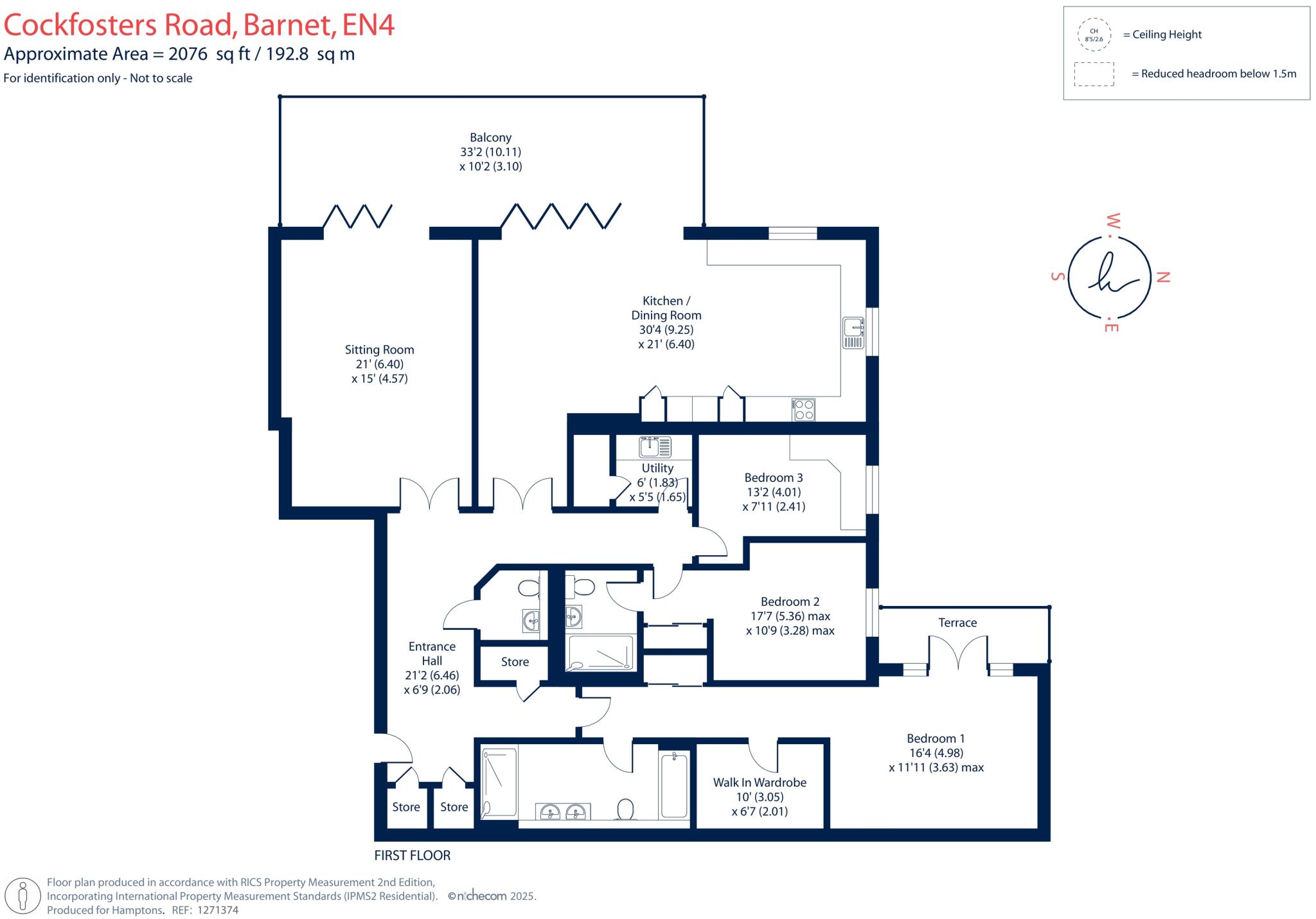 Cockfosters Road Barnet EN4 floorplan
