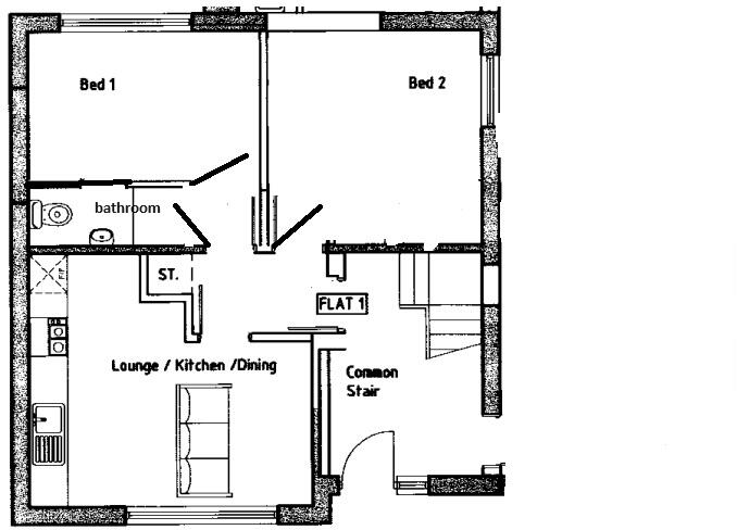 Flat 1, 17 Newcastle Road, Reading floorplan