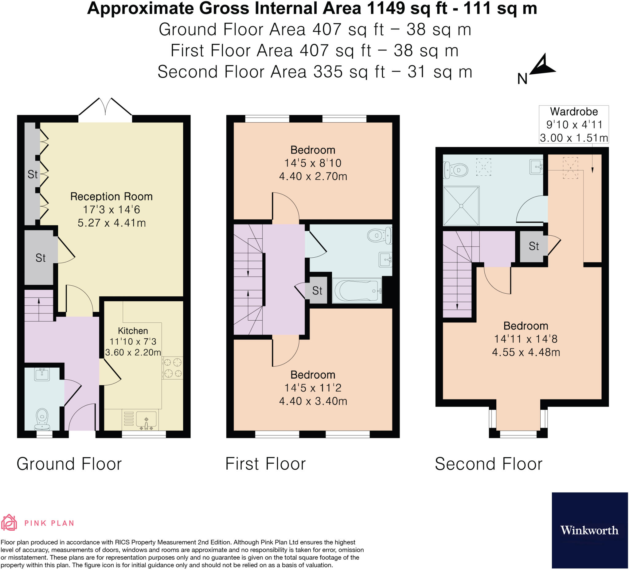 Gomer Road, Bagshot, Surrey, GU19 floorplan