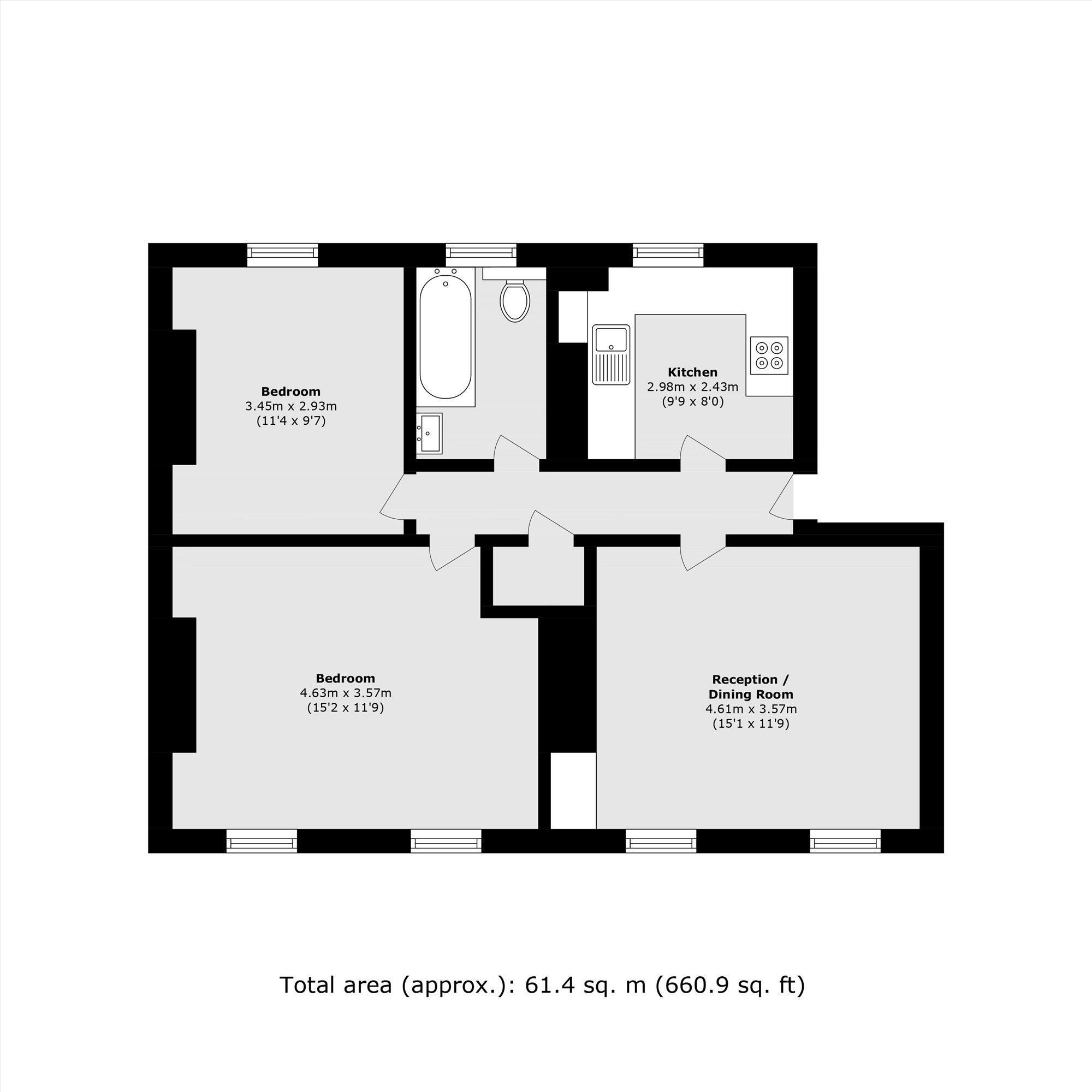 Clifton Crescent, Peckham floorplan