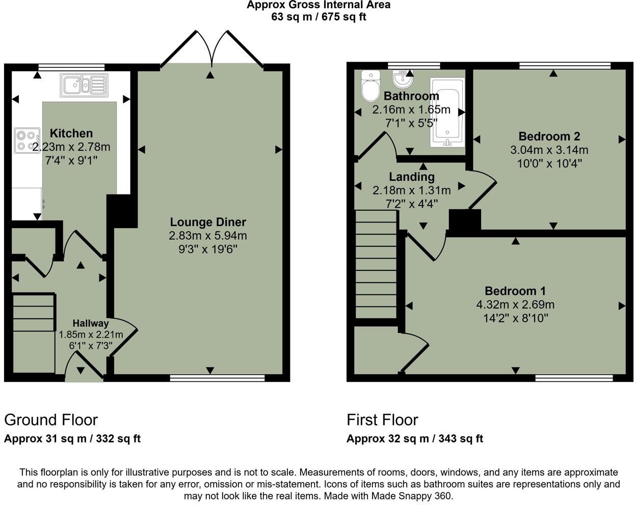 Dickens Avenue, Llanrumney, Cardiff floorplan