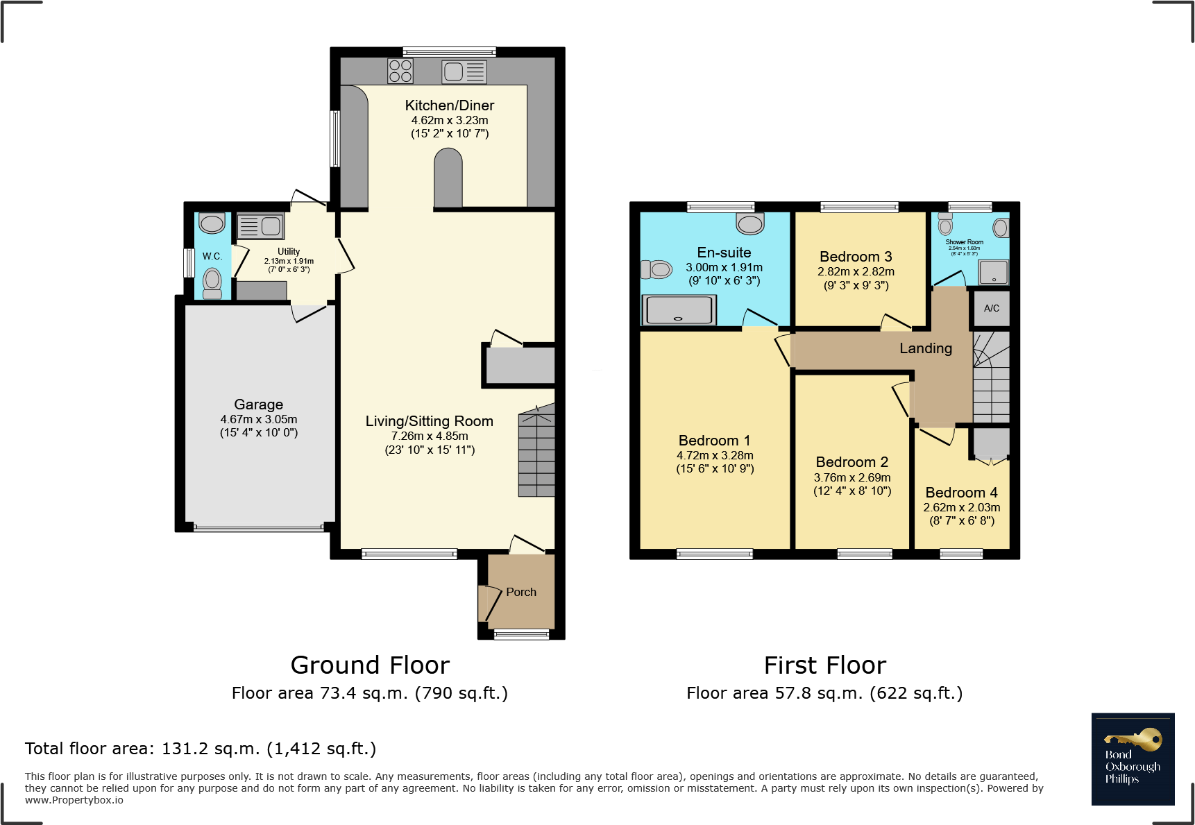 Trent Close, Bideford, Devon floorplan