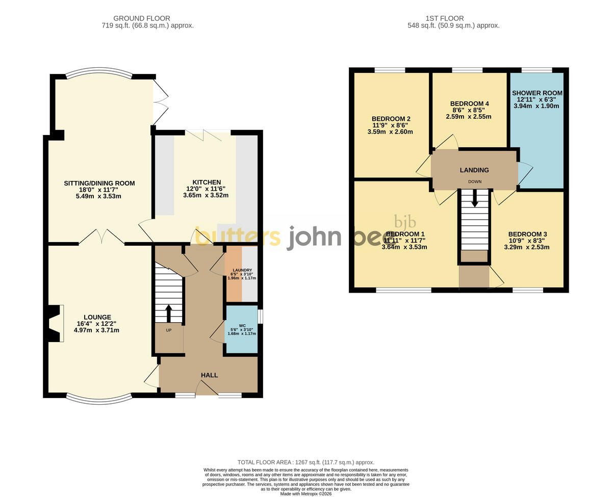 Sunfield Road, Cannock floorplan