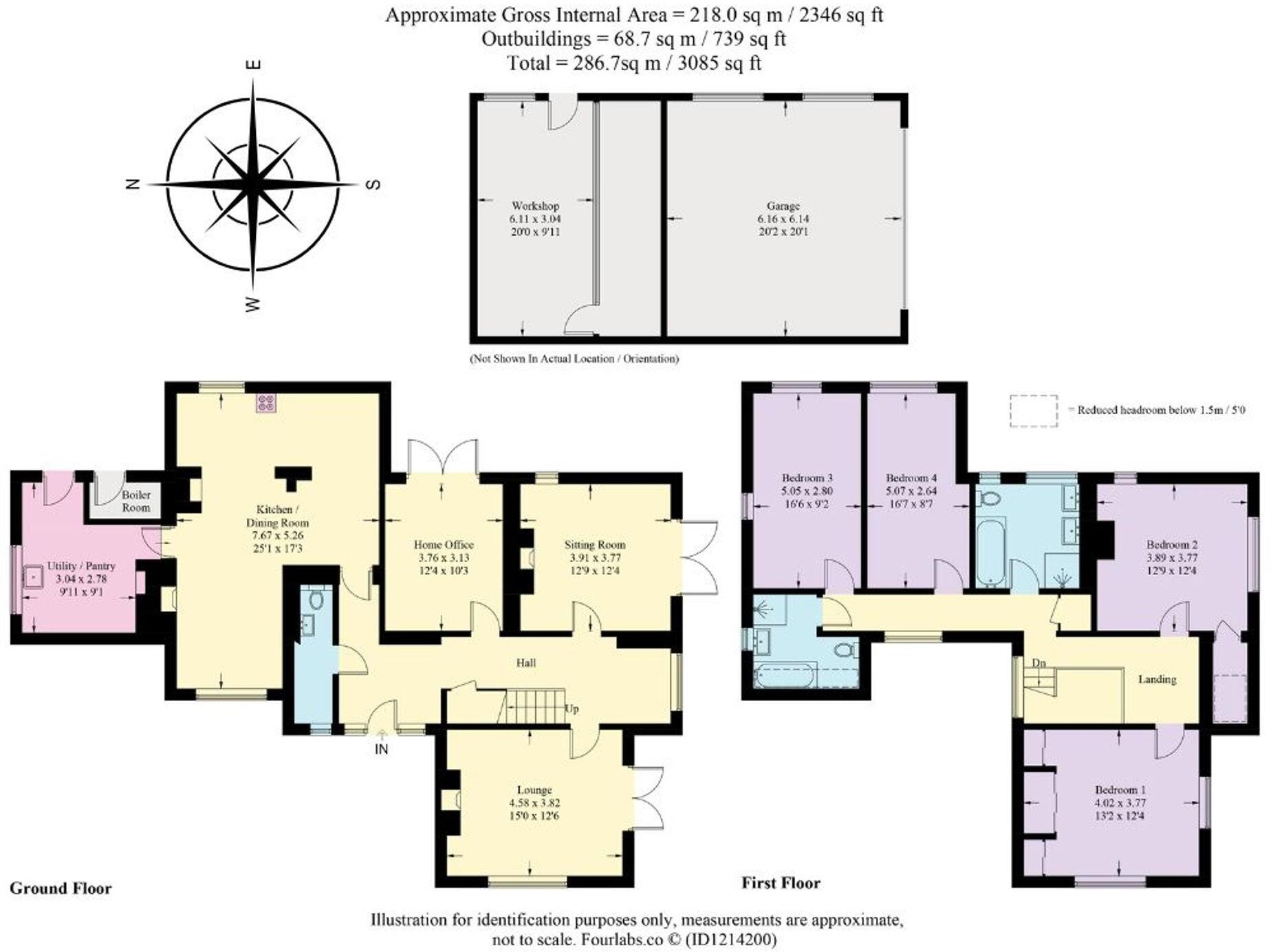 Lea-By-Backford, Backford, CH1 floorplan
