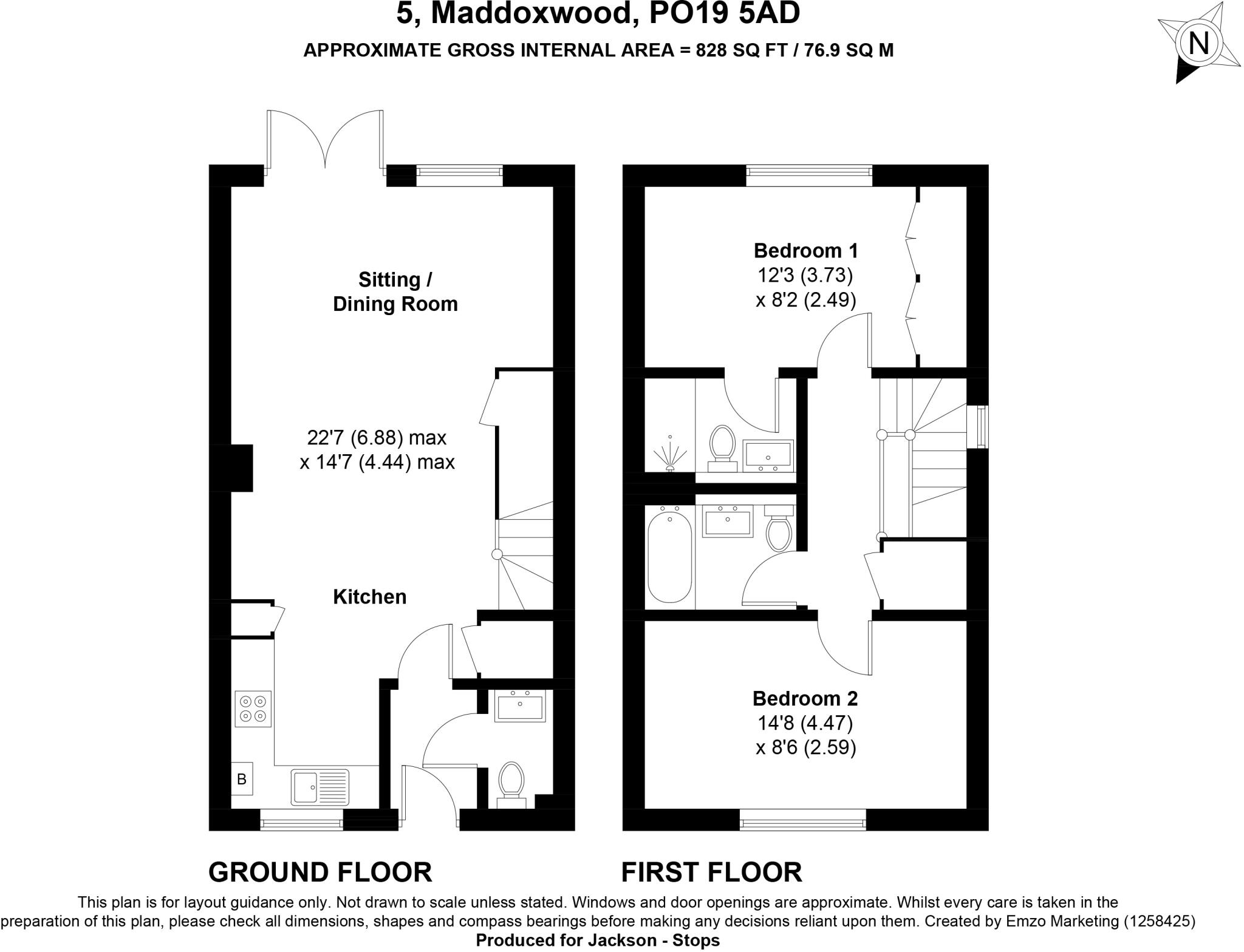 5, Maddoxwood, Chichester, West Sussex, PO19 floorplan