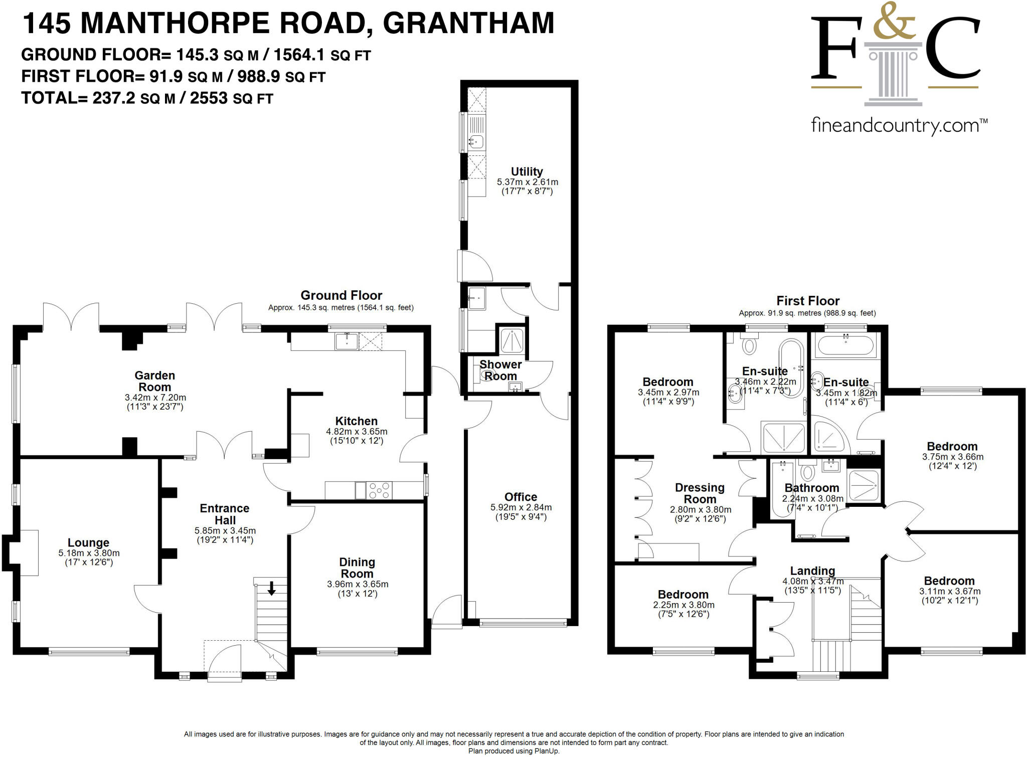 145, Manthorpe Road, Grantham, Lincolnshire, NG31 floorplan