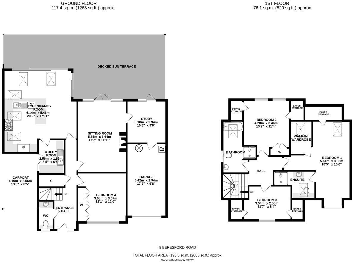 Beresford Road, Lymington, SO41 floorplan
