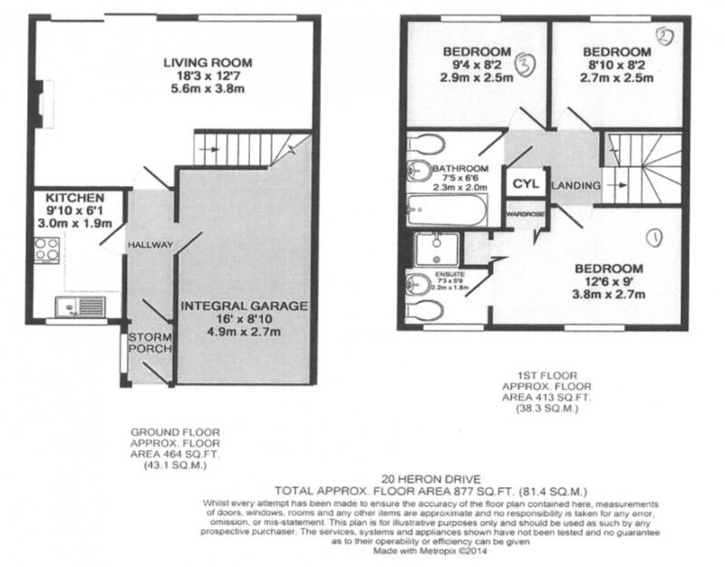 Heron Drive, Lenton, Nottingham floorplan