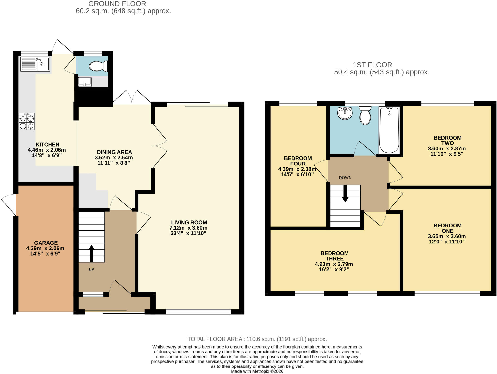 Hadrian Avenue, Dunstable, Bedfordshire, LU5 floorplan