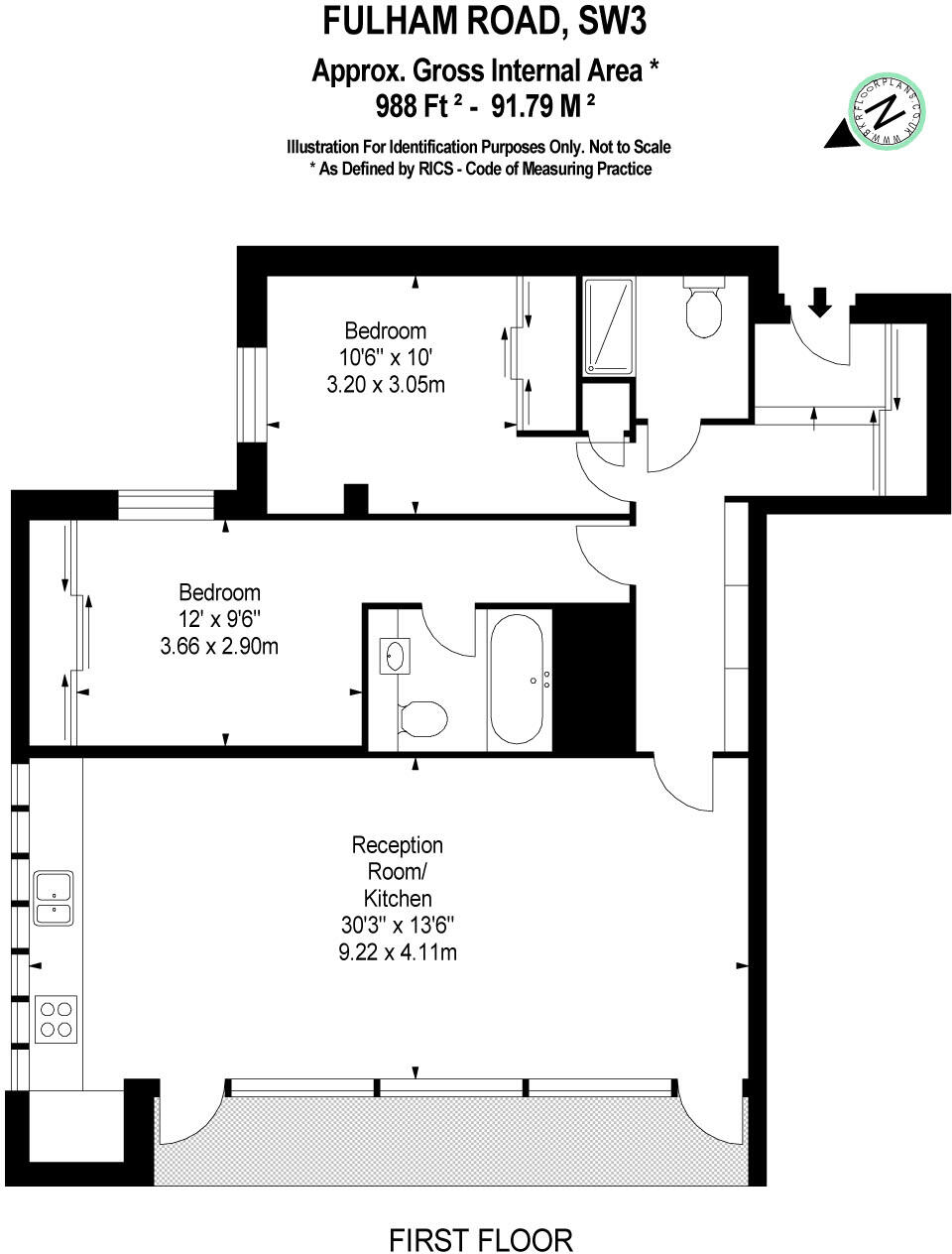 Fulham Road, South Kensington, London, SW3 floorplan