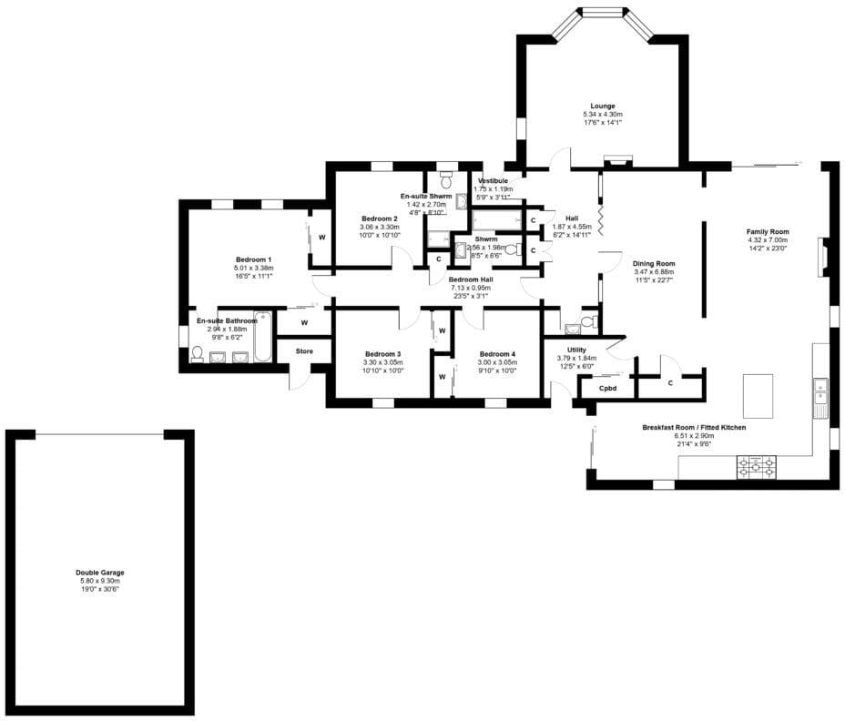 28 Mill Gardens Powmill Dollar FK14 7LQ floorplan