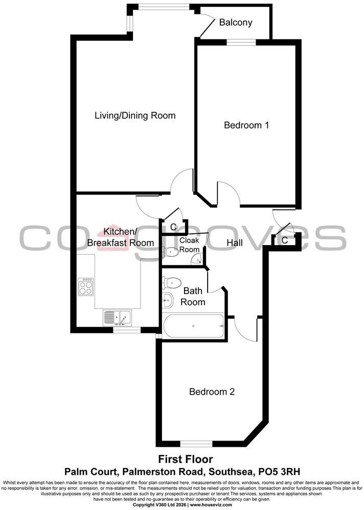 Palmerston Road, Southsea floorplan