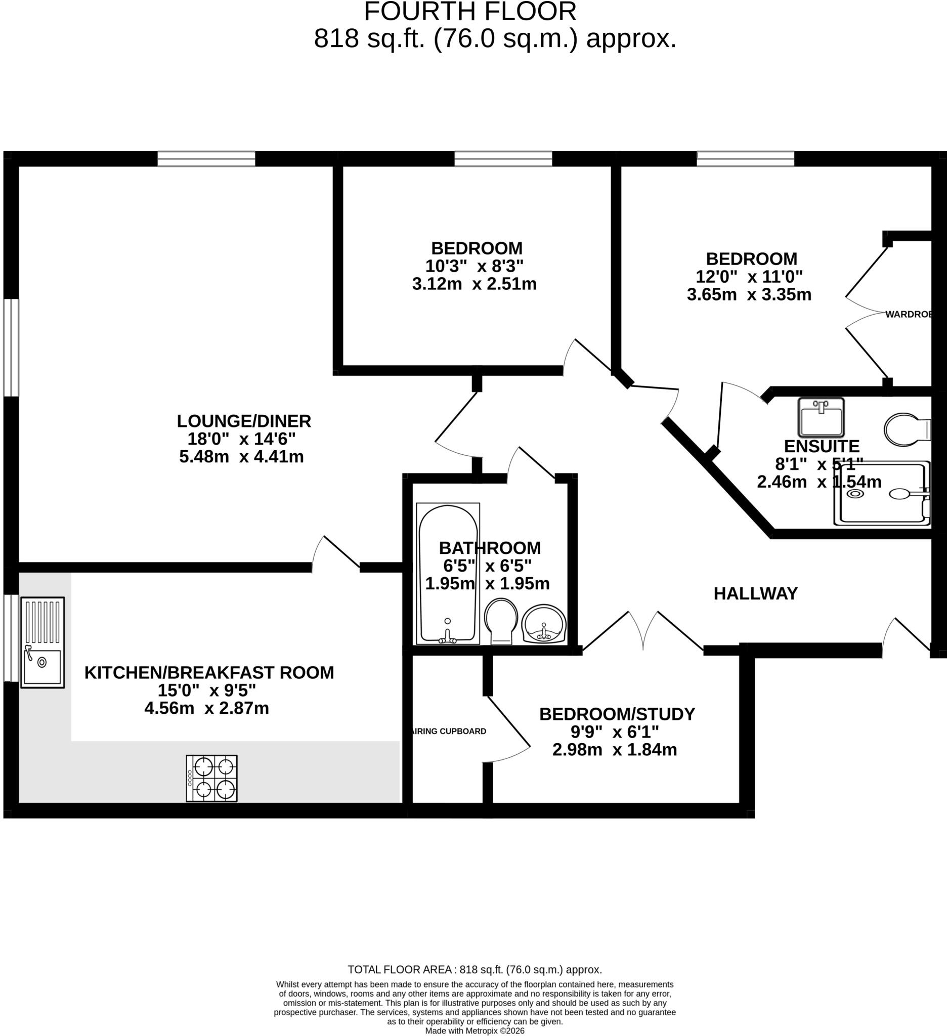 Bakers Close, St. Albans, Hertfordshire, AL1 floorplan