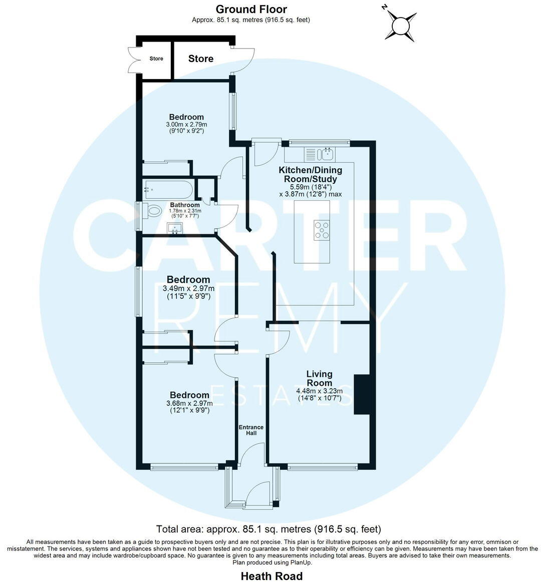 Heath Road, Orsett, Grays, RM16 3AD floorplan