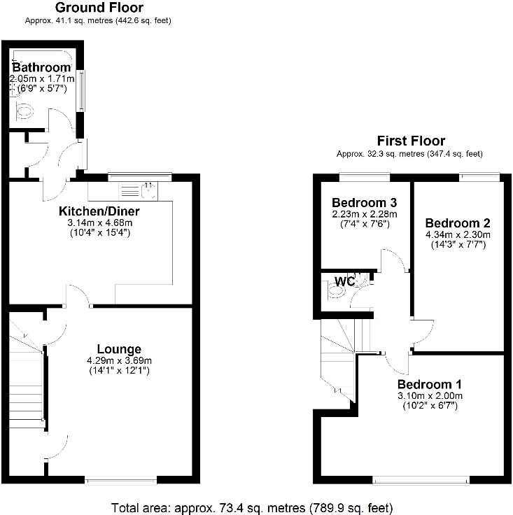The Avenue, Pelton, Chester Le Street, Durham, DH2 floorplan