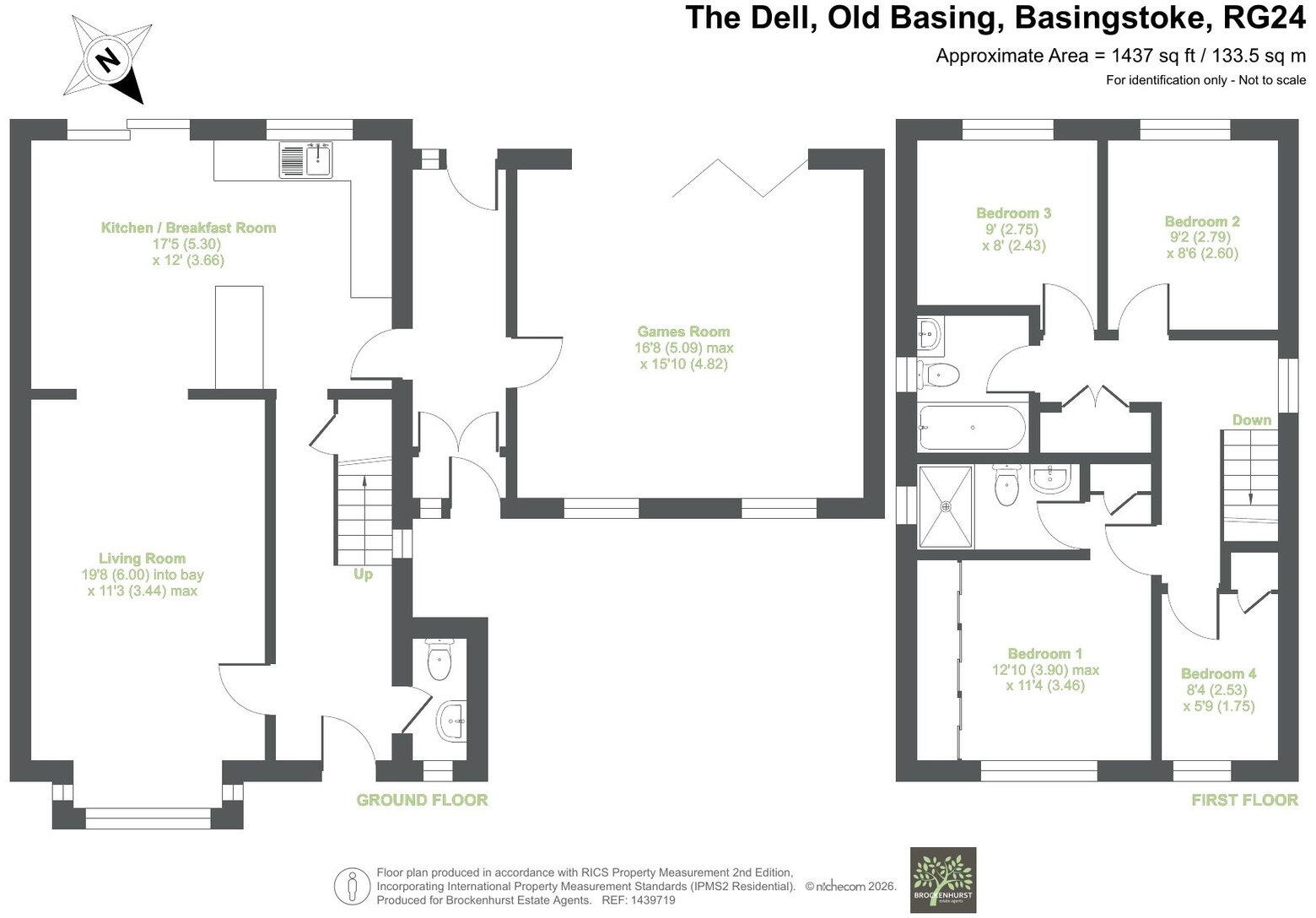 The Dell, Old Basing RG24 7EQ floorplan