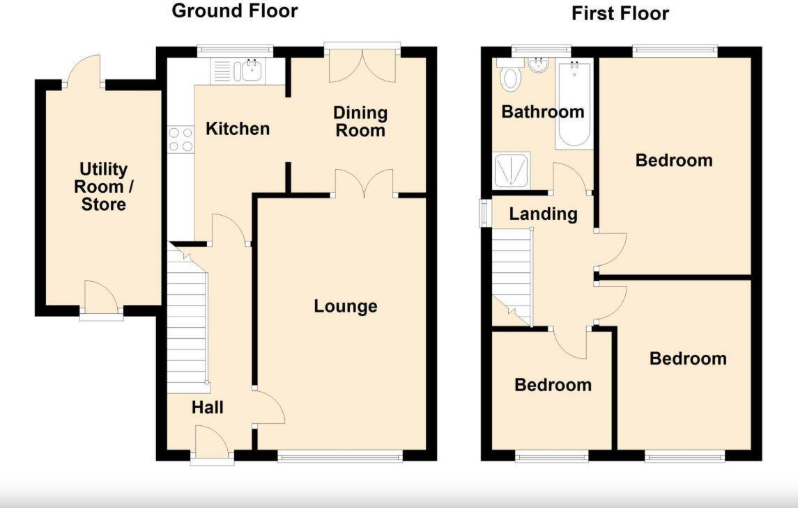 Downham Close, Oldham floorplan