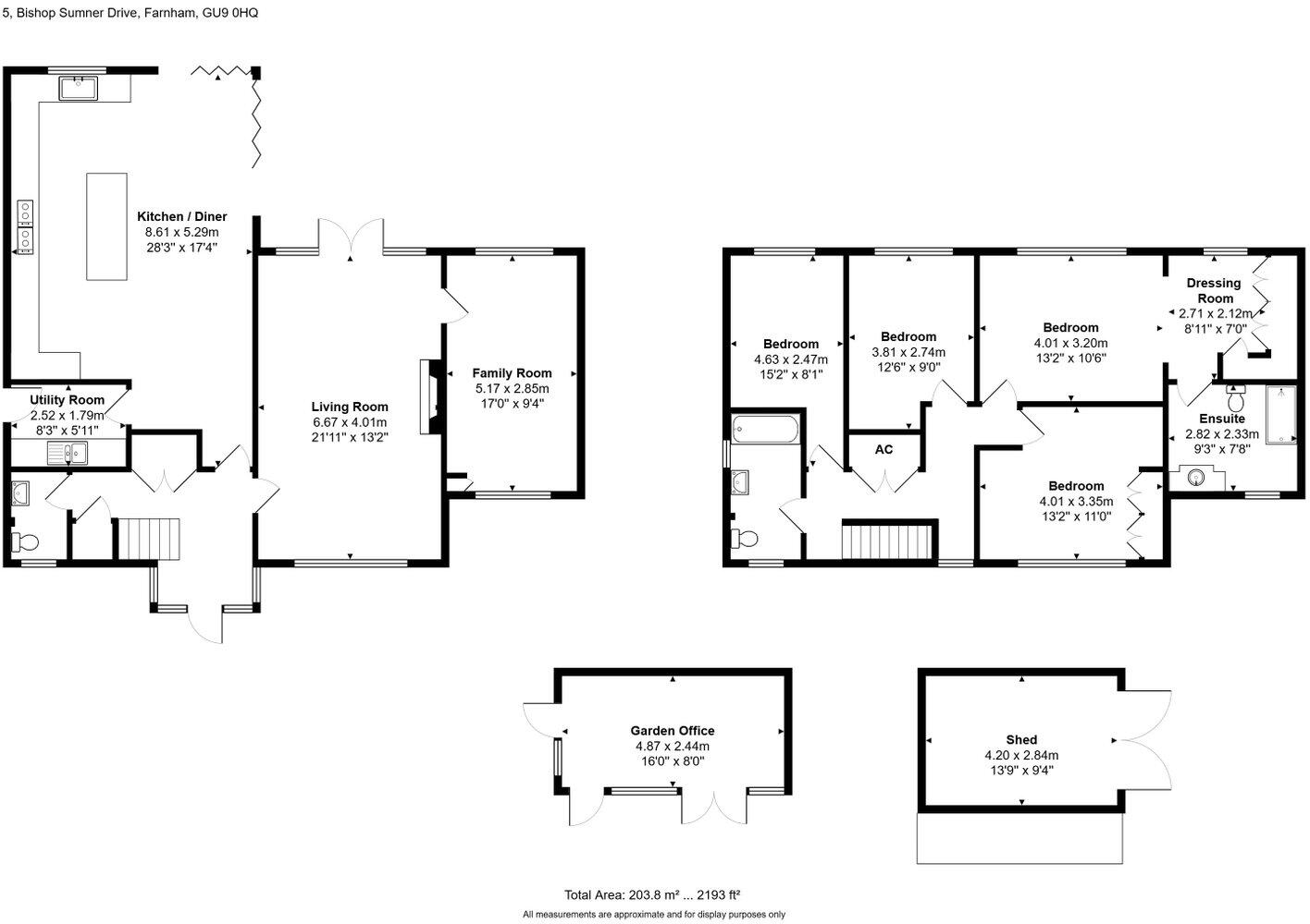 Bishop Sumner Drive, Farnham, GU9 0HQ floorplan