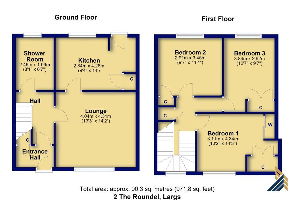 2 The Roundel, Largs, KA30 9EH floorplan