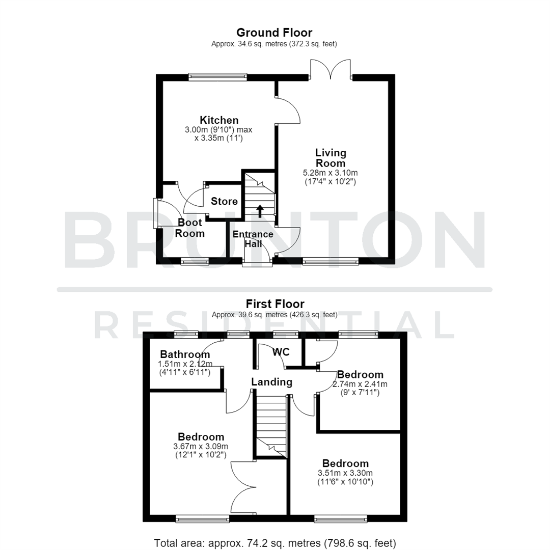 Lime Grove, Ryton floorplan