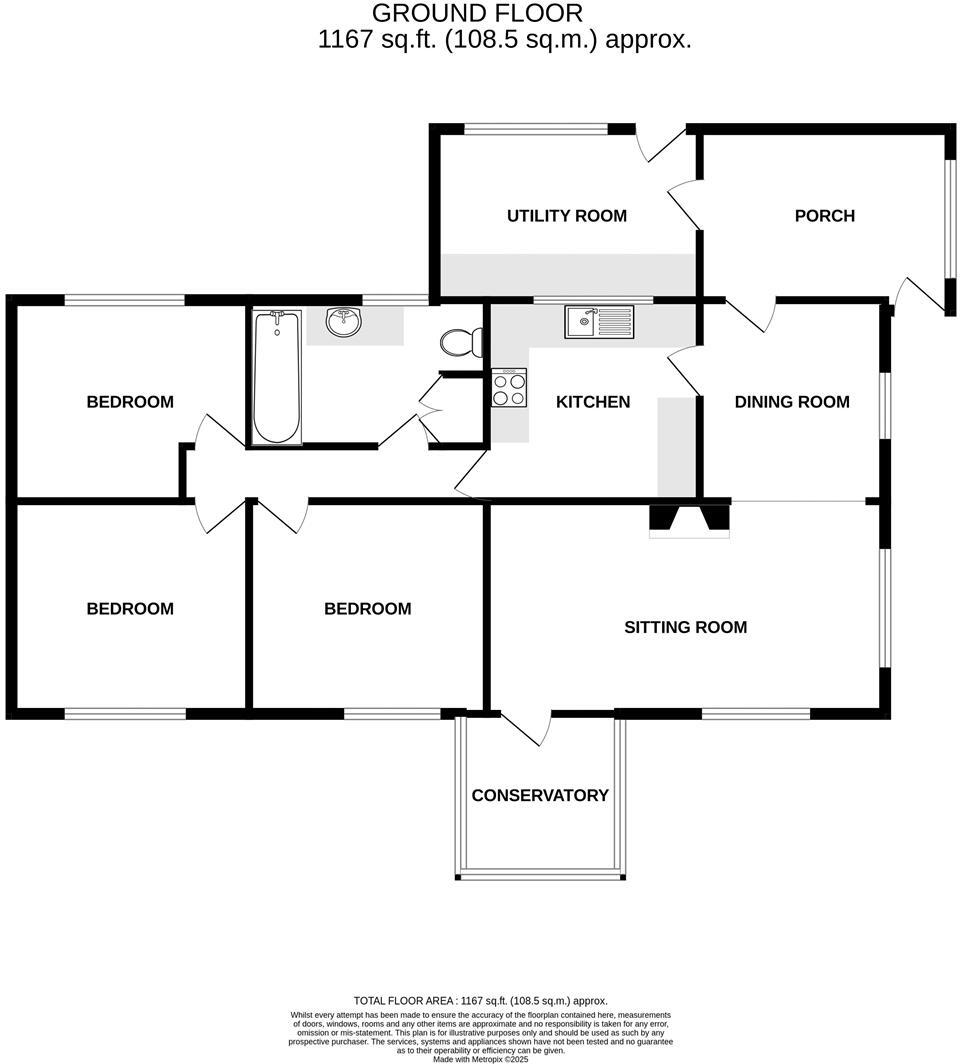 Raystine, Langrick Road, Coningsby floorplan