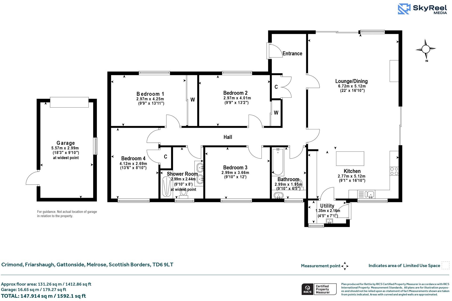 Gattonside, Melrose, Scottish Borders floorplan