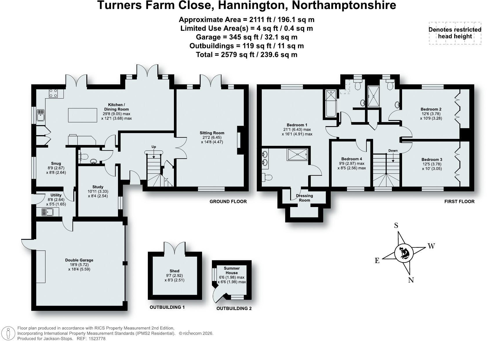 Turners Farm Close, Hannington, Northampton, Northamptonshire, NN6 floorplan