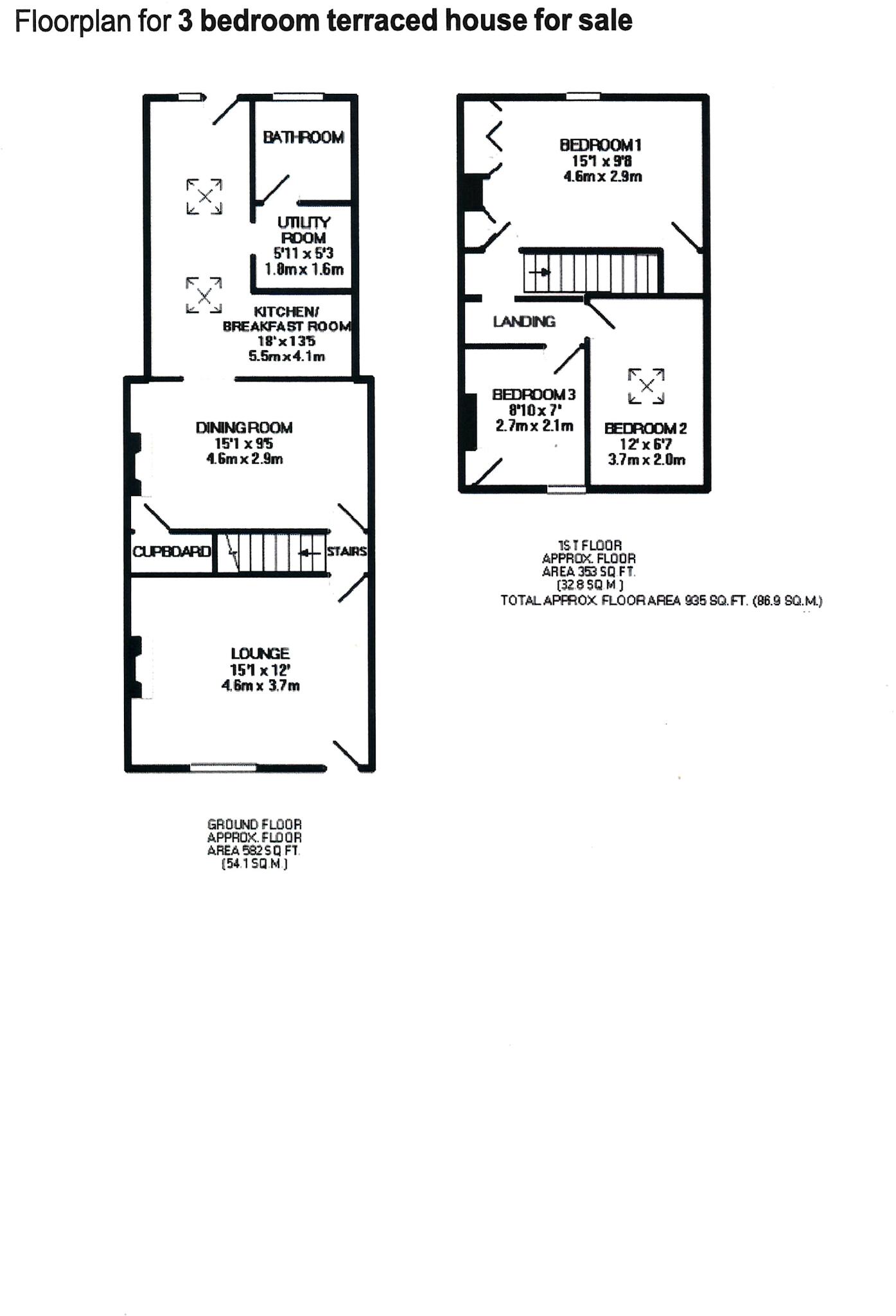 Orchard Street, Blandford Forum, DT11 floorplan