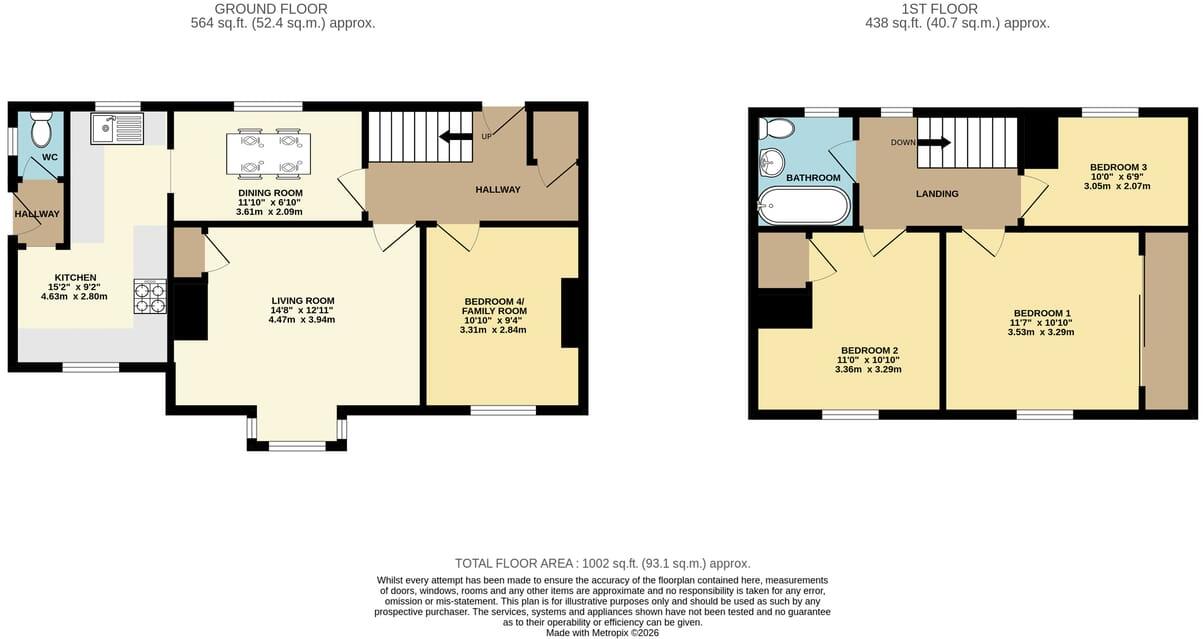 Oaklands, Egremont, CA22 floorplan
