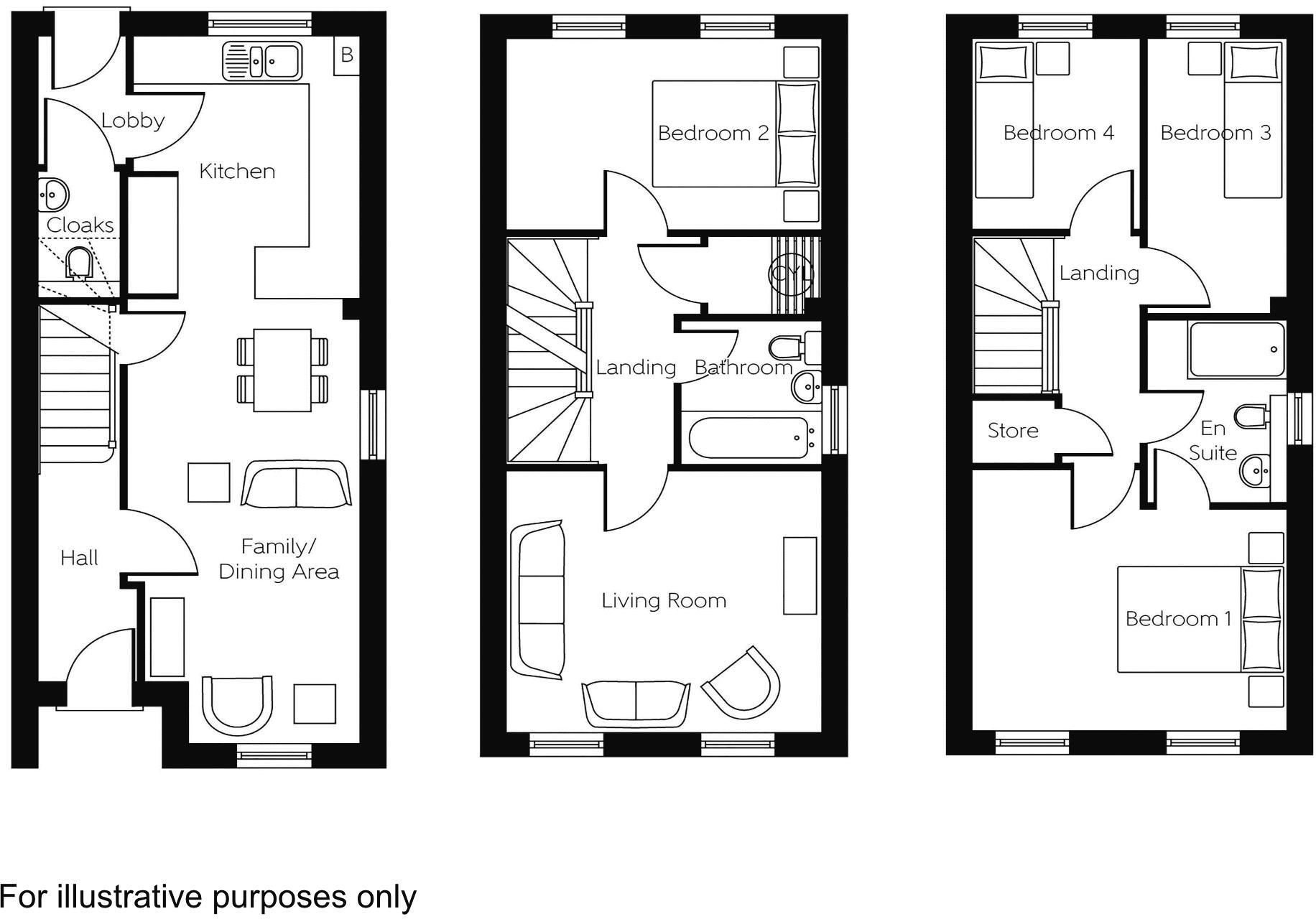 Allen Way, Fradley, Lichfield floorplan