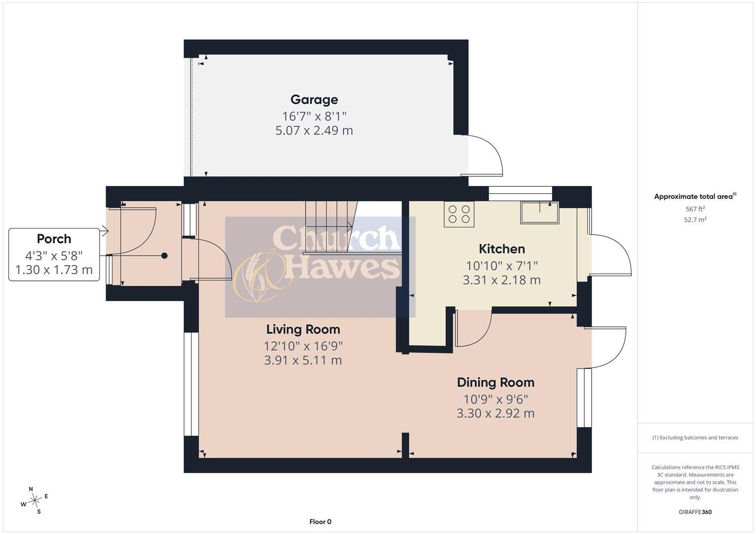 Graces Close, Witham floorplan