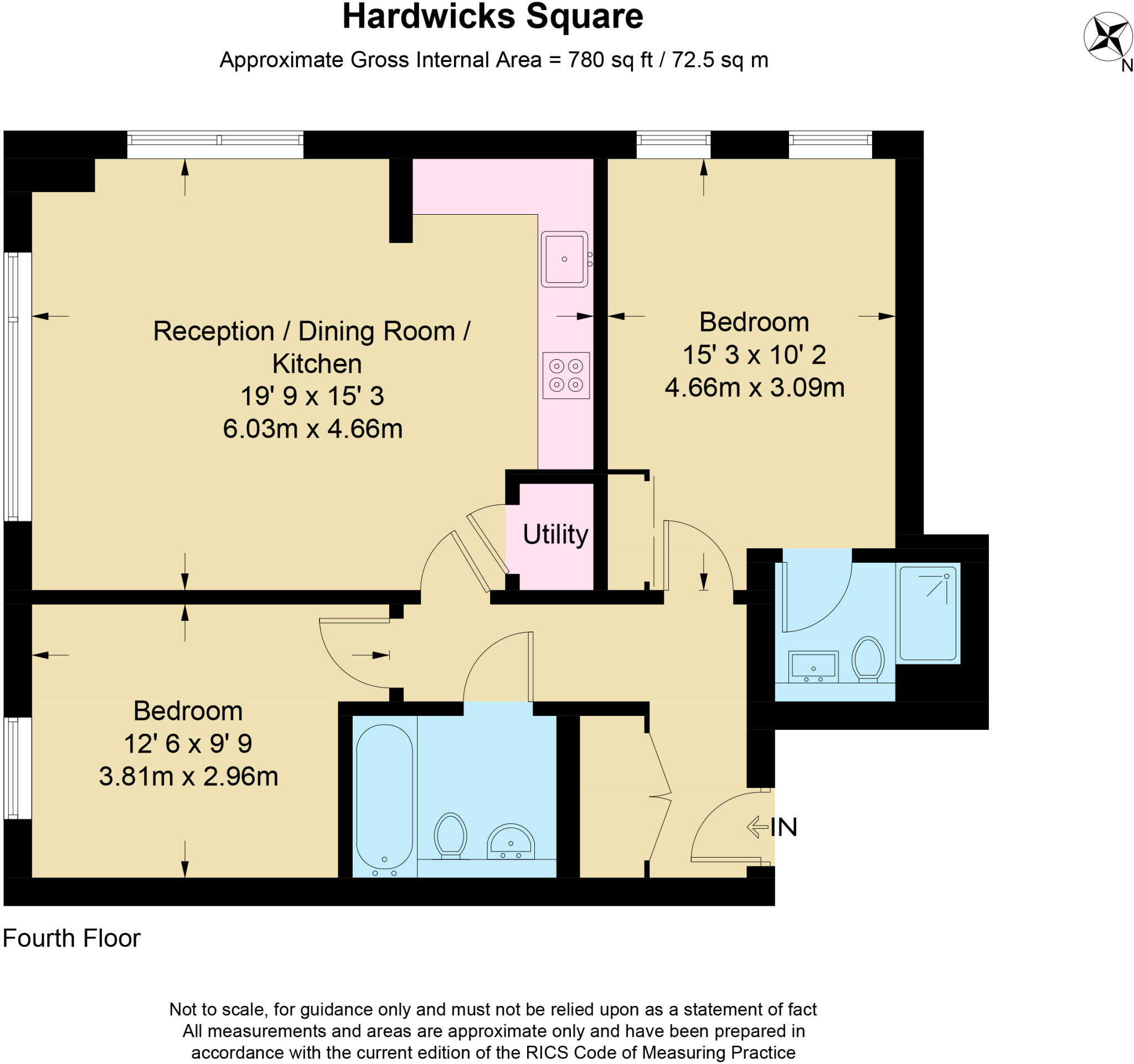 Hardwicks Square, London, Wandsworth, SW18 floorplan