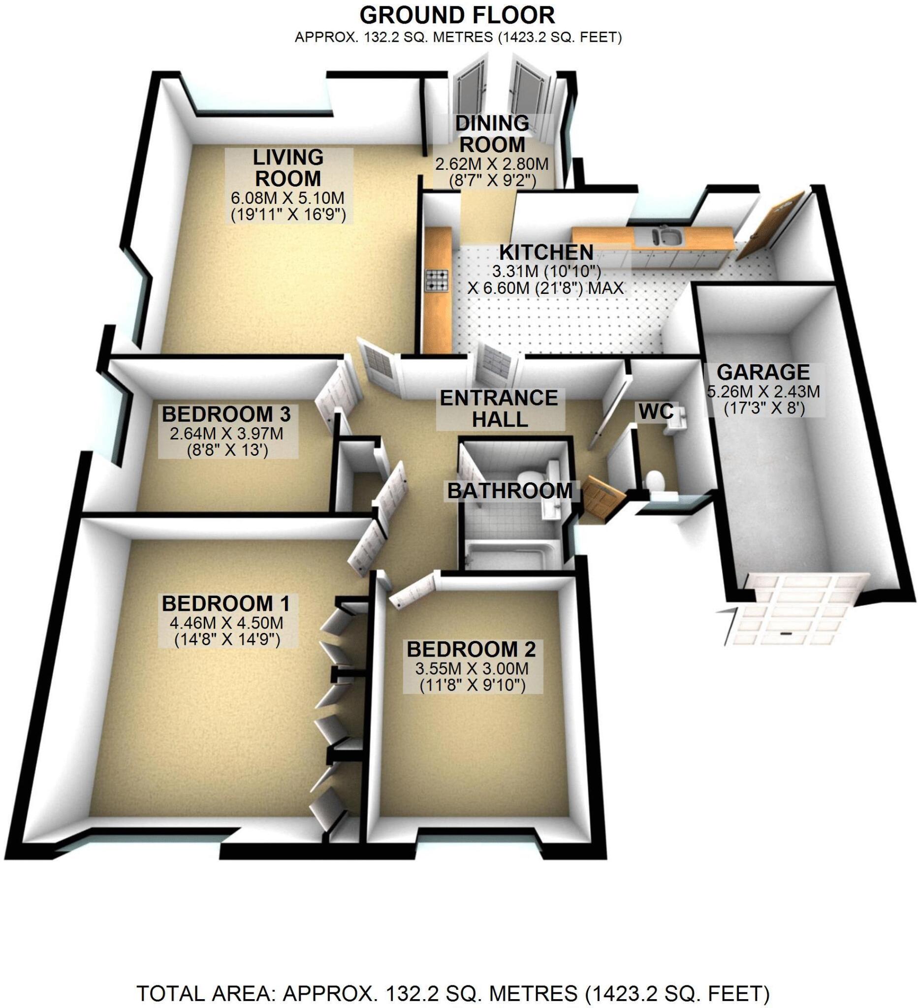 Beaufort Avenue, Llangattock floorplan