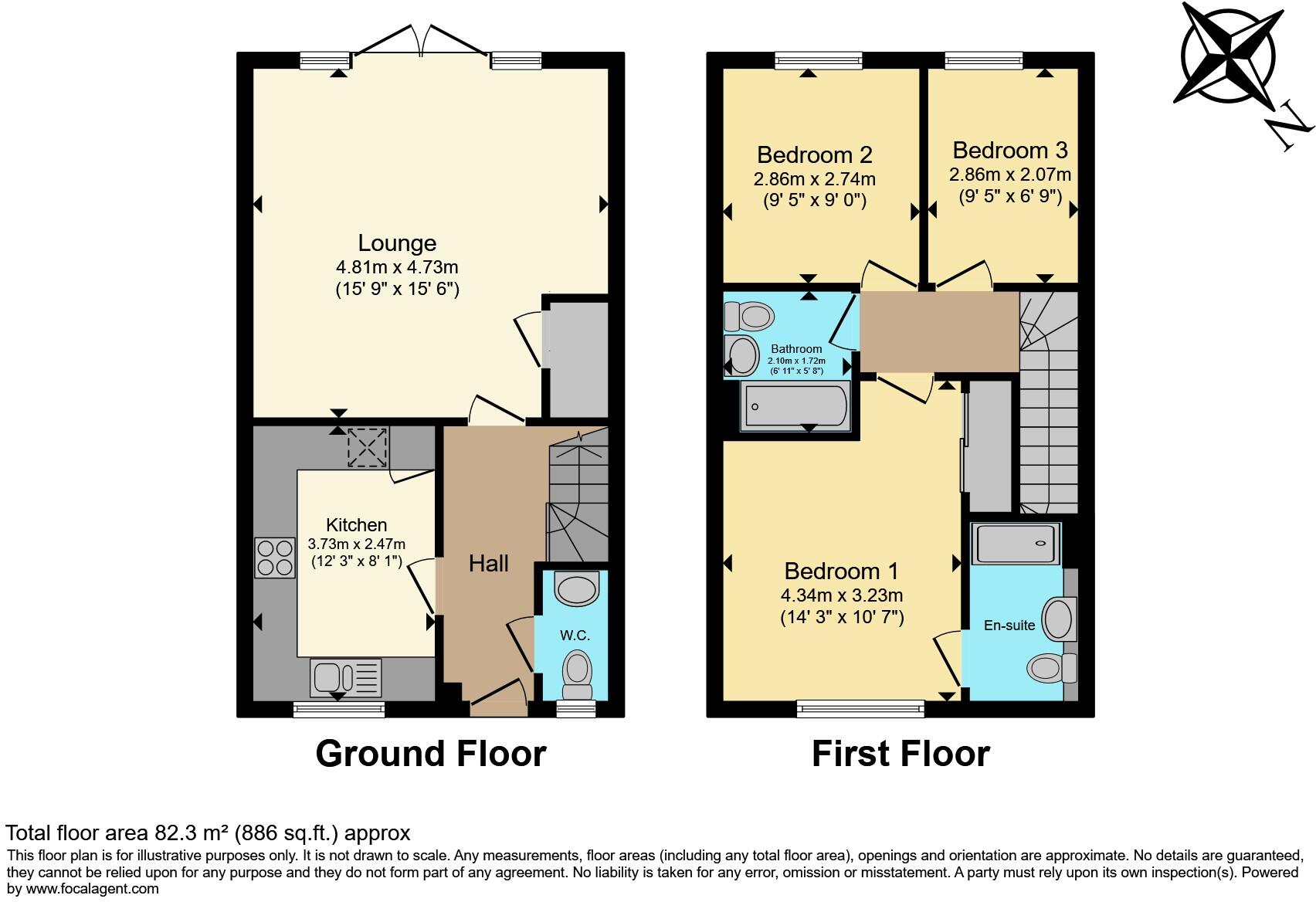 Marigold Place, Coxheath, Maidstone, ME17 floorplan